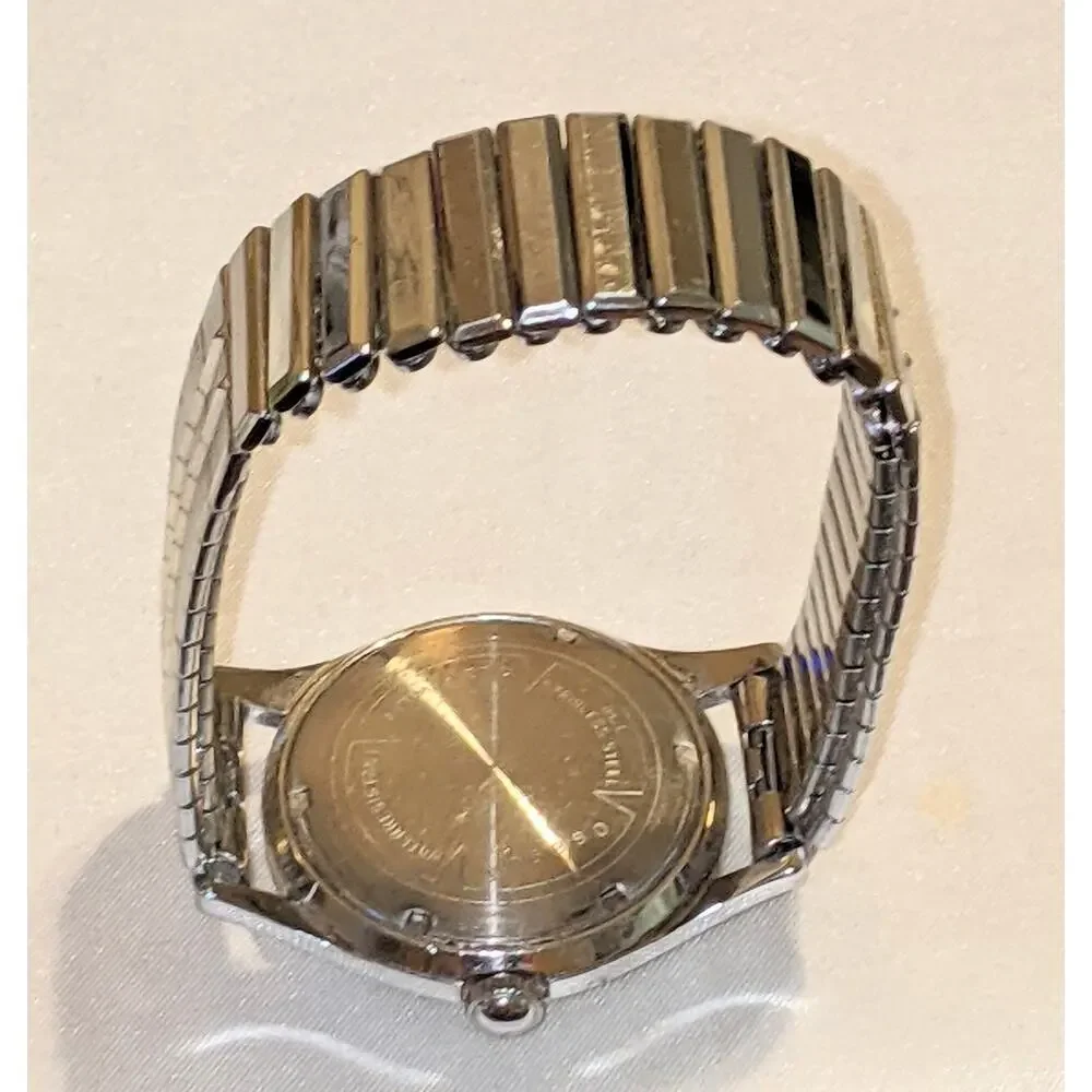 Vintage Pandan Mens Incabloc Mechanical Watch Swiss 17 Jewels Stainless Running